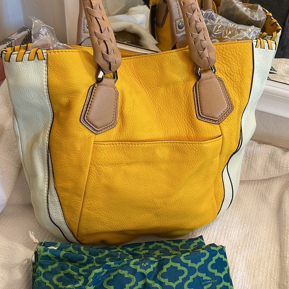 orYANY- Lessie soft pebbled leather tote- A252525- NWT - Picture 3 of 14